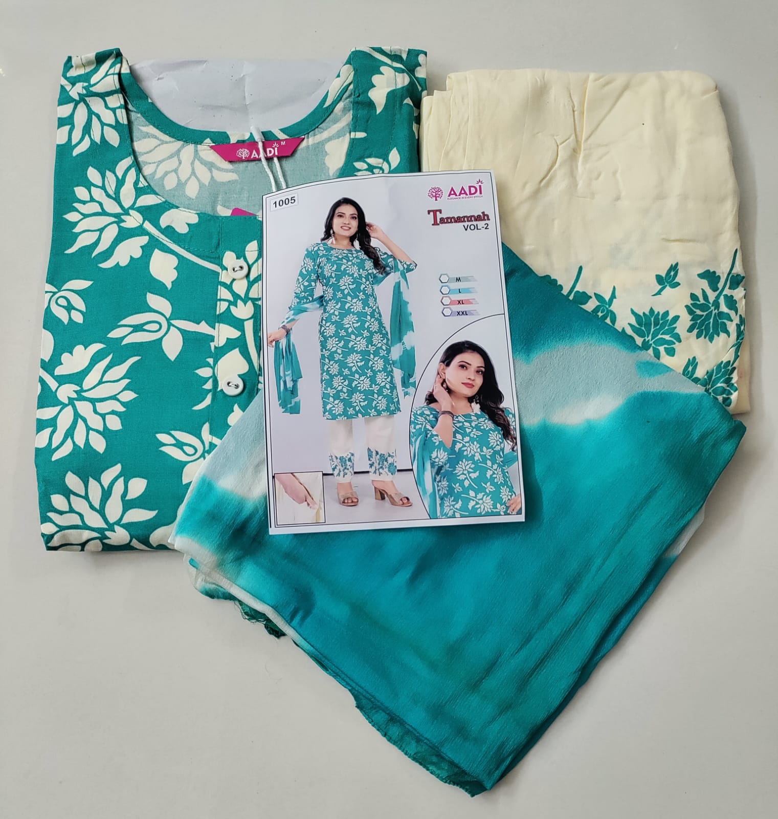 Premium Soft Cotton 3 Piece Chudi Set