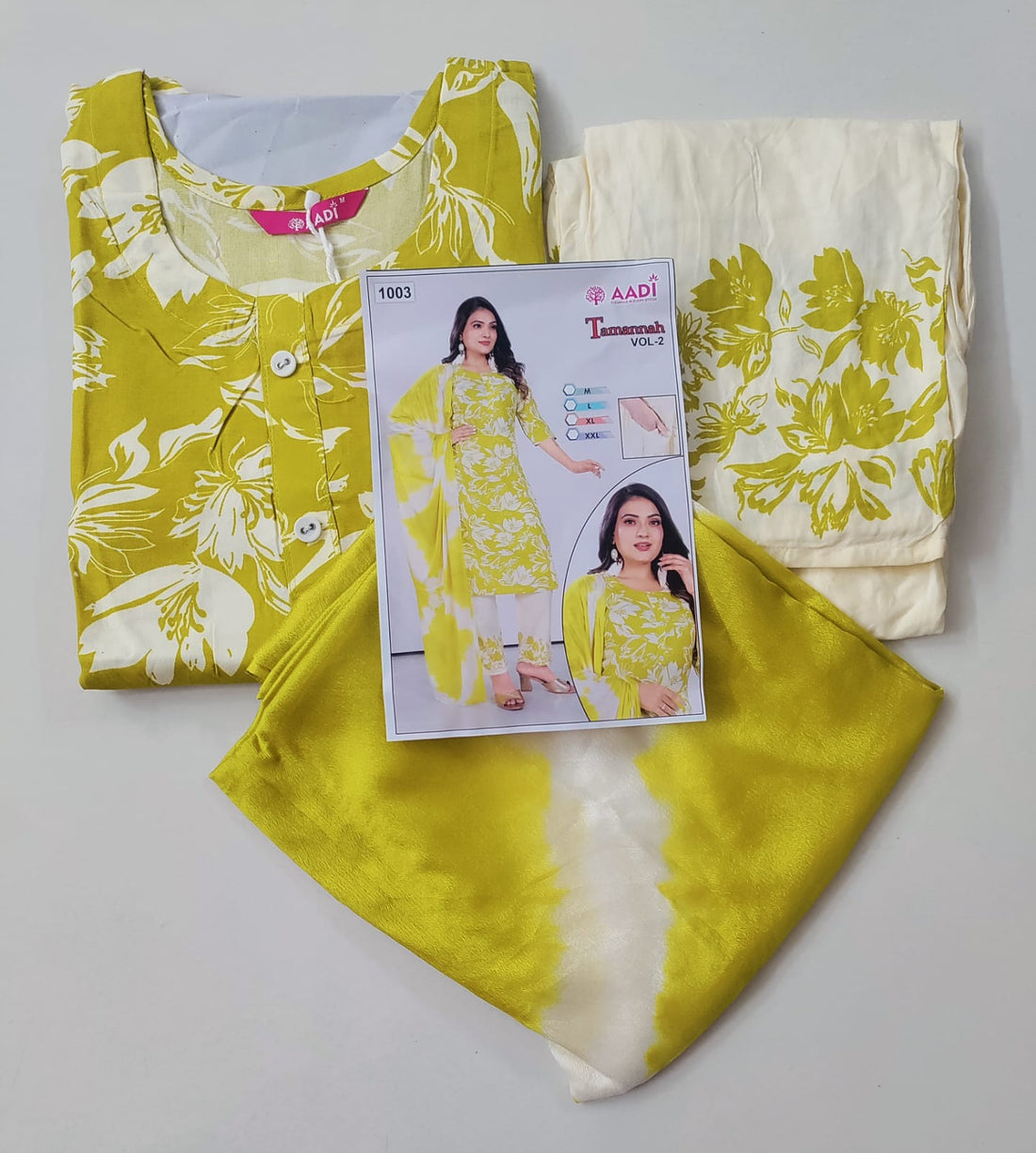 Premium Soft Cotton 3 Piece Chudi Set