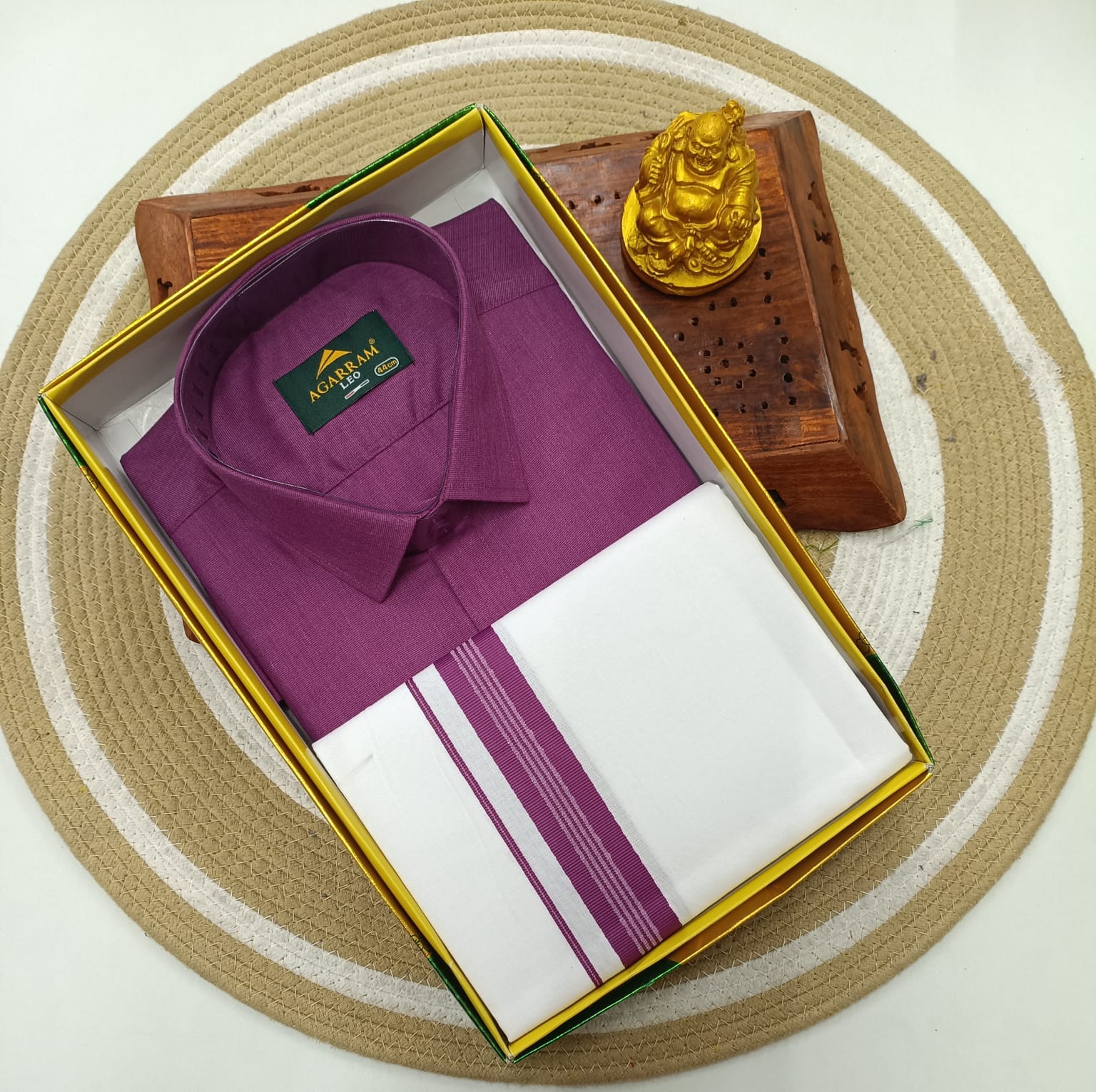 Classic Cotton Dhoti & Half Hand Shirt
