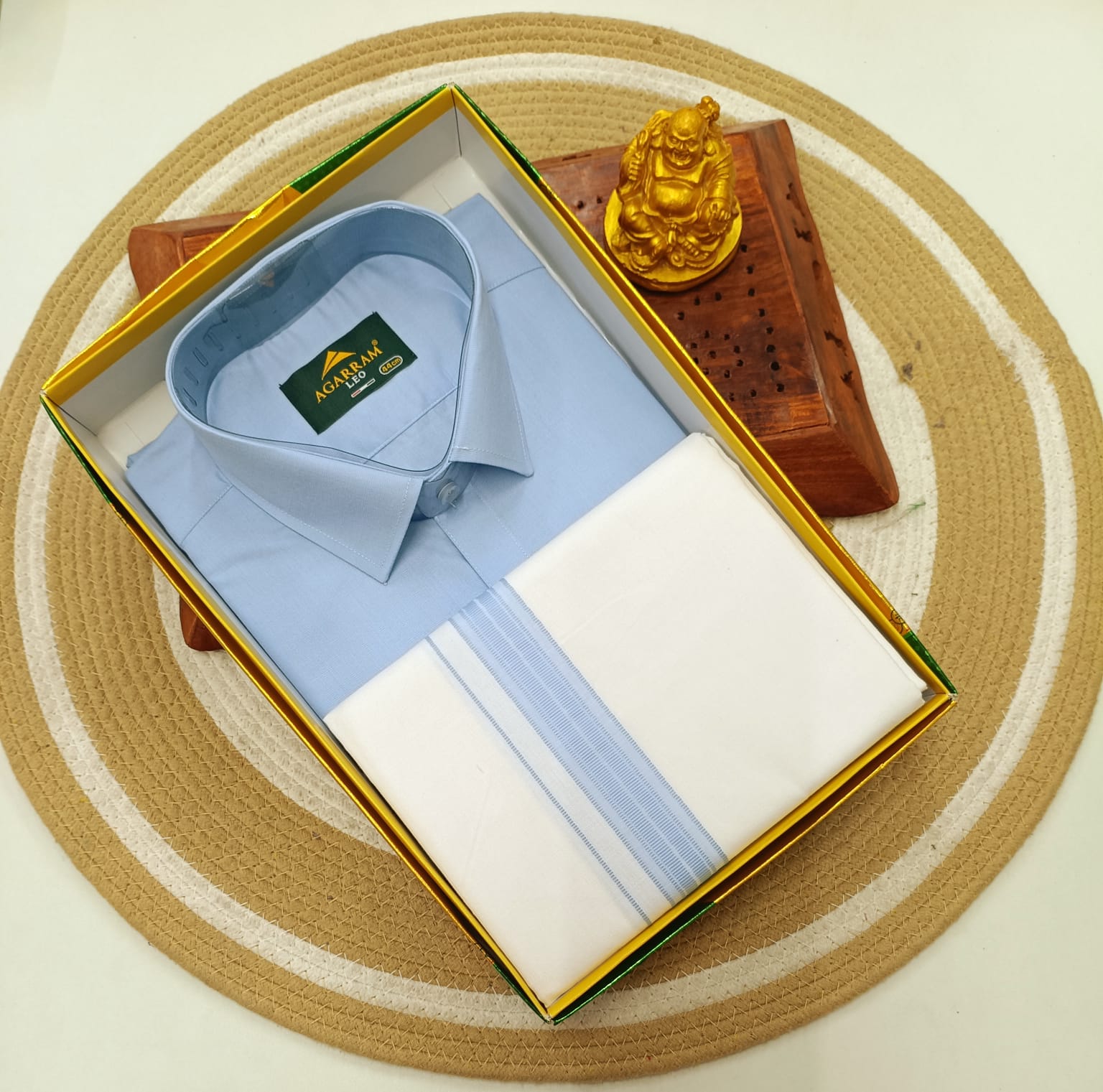 Classic Cotton Dhoti & Half Hand Shirt