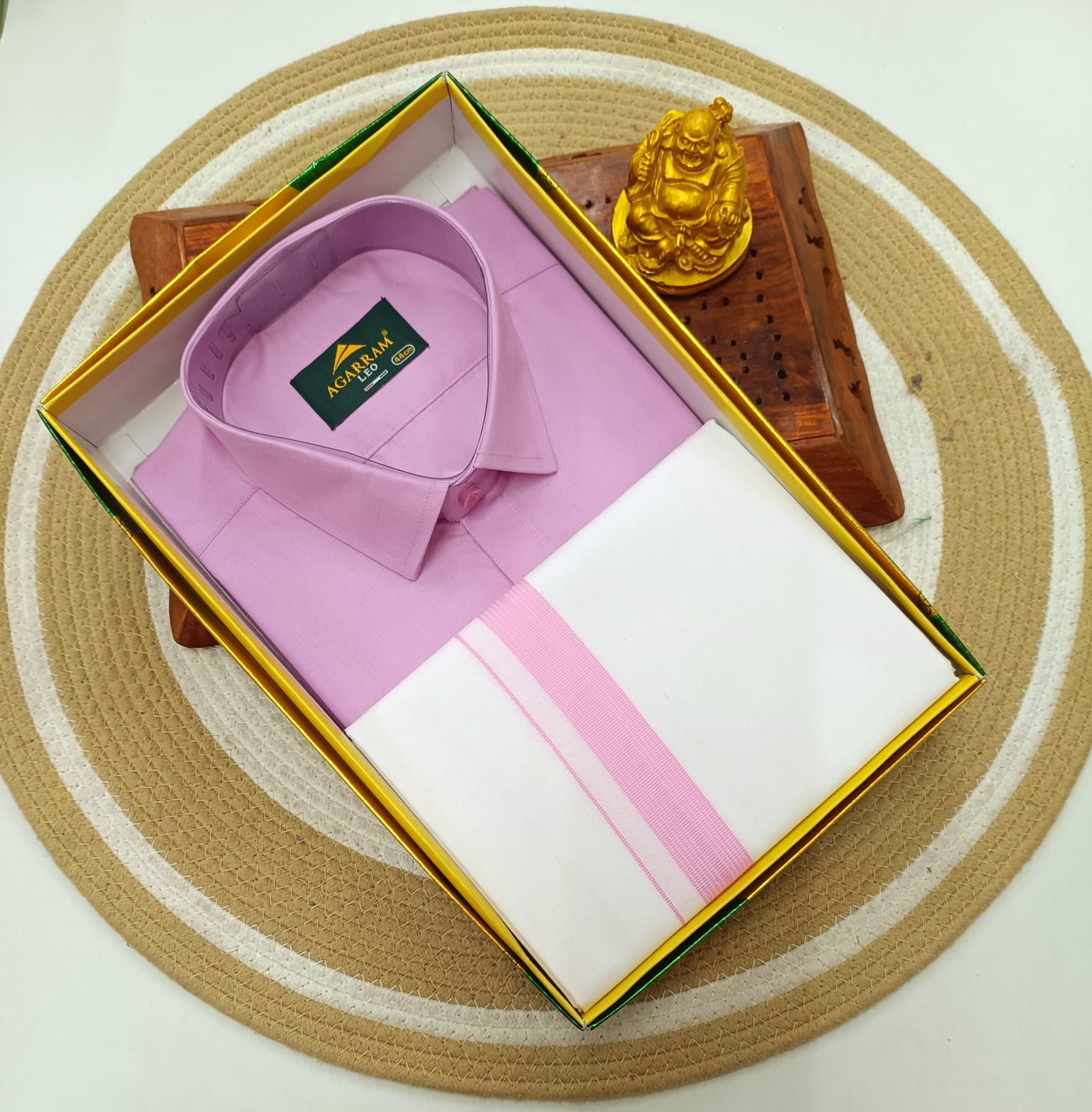 Classic Cotton Dhoti & Half Hand Shirt
