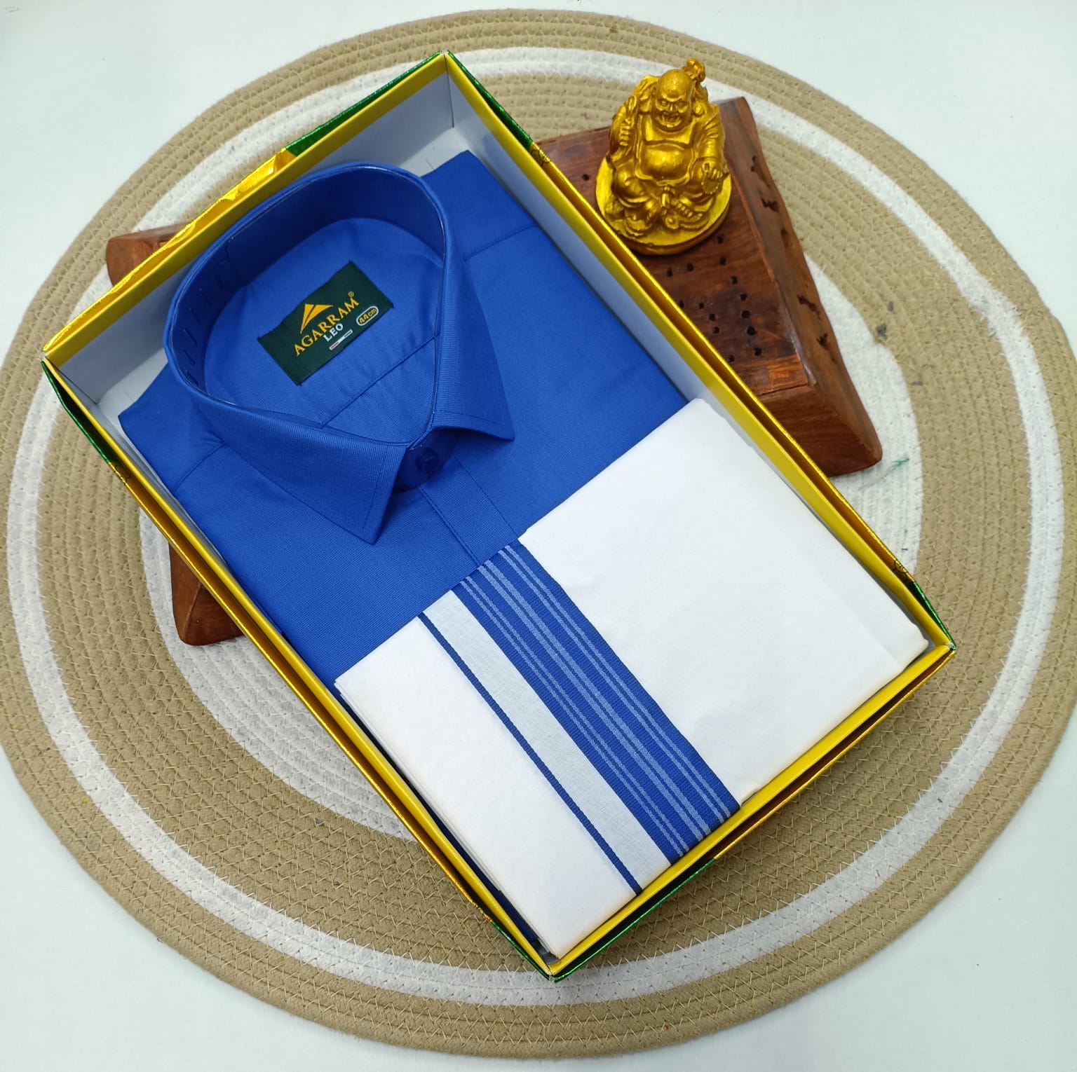 Classic Cotton Dhoti & Half Hand Shirt