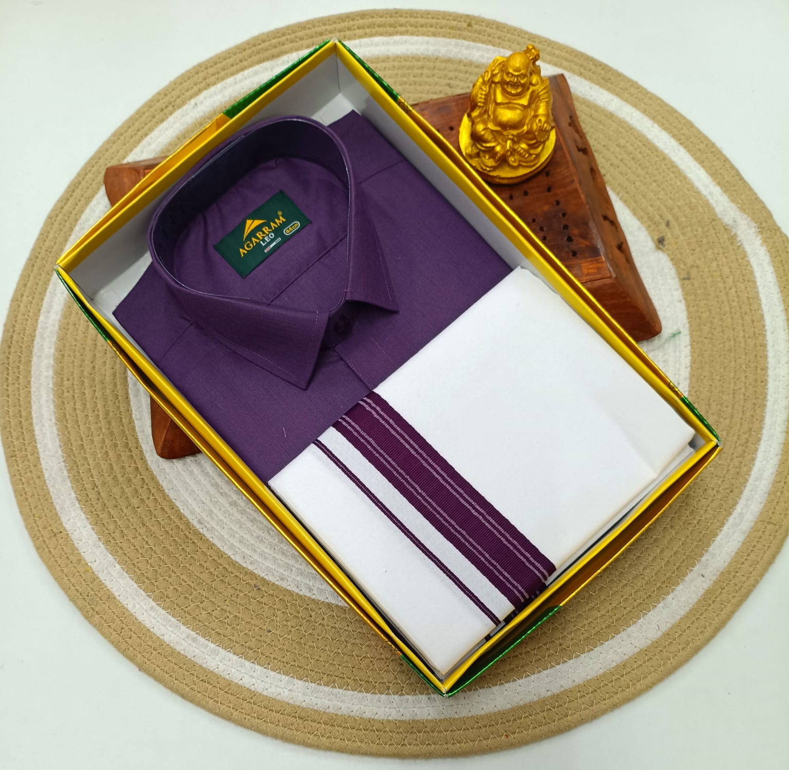 Classic Cotton Dhoti & Half Hand Shirt