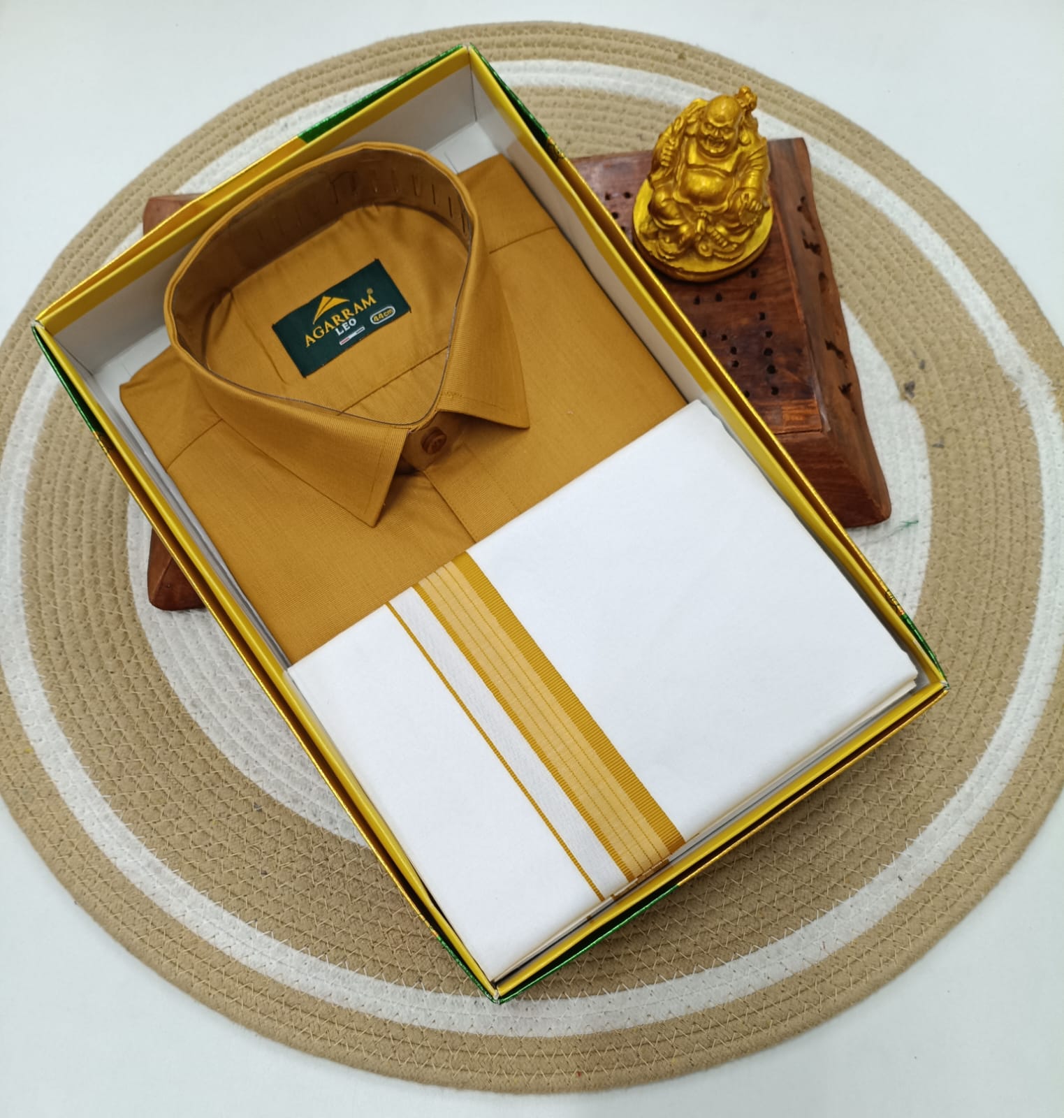 Classic Cotton Dhoti & Half Hand Shirt