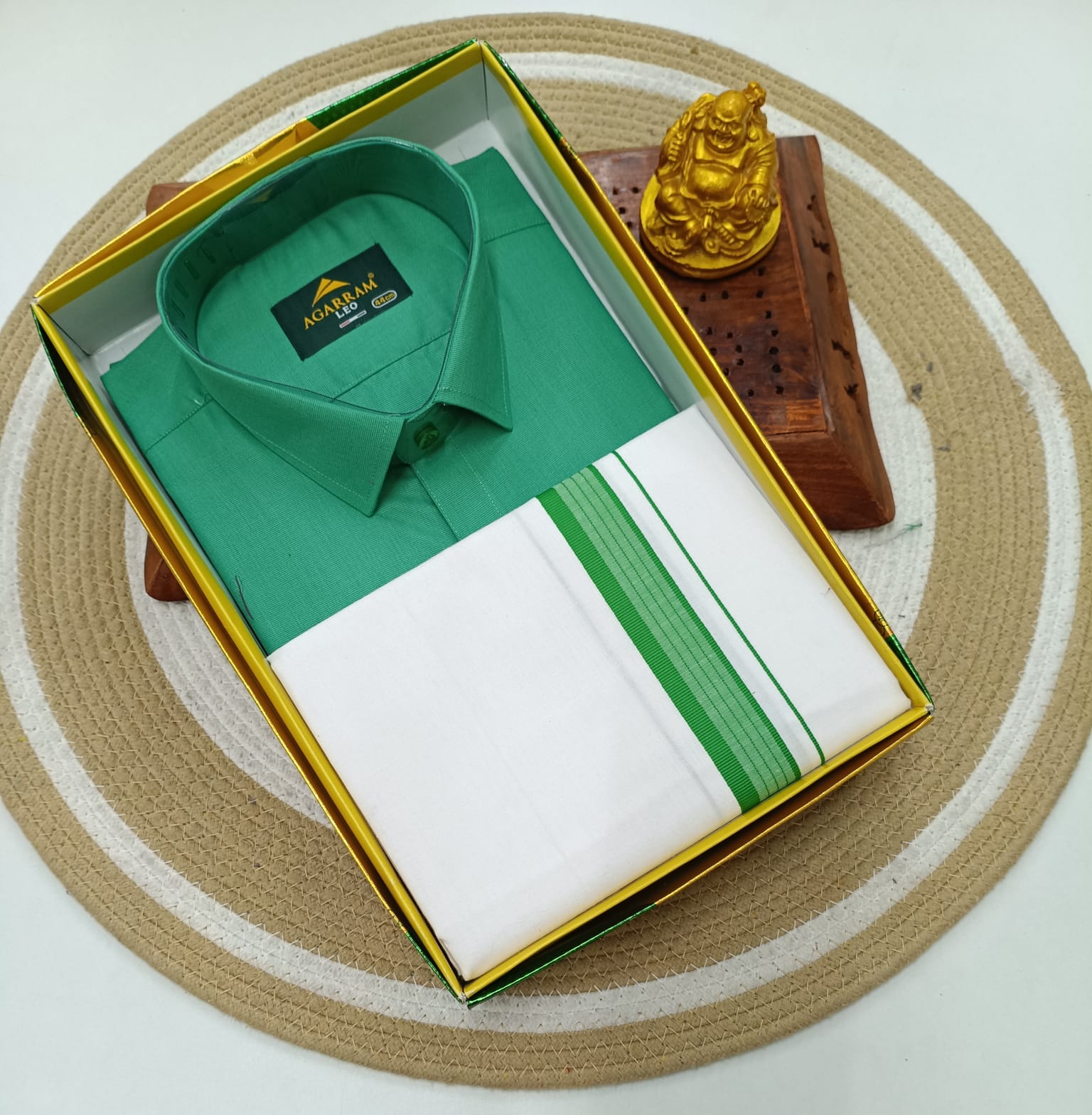 Classic Cotton Dhoti & Half Hand Shirt