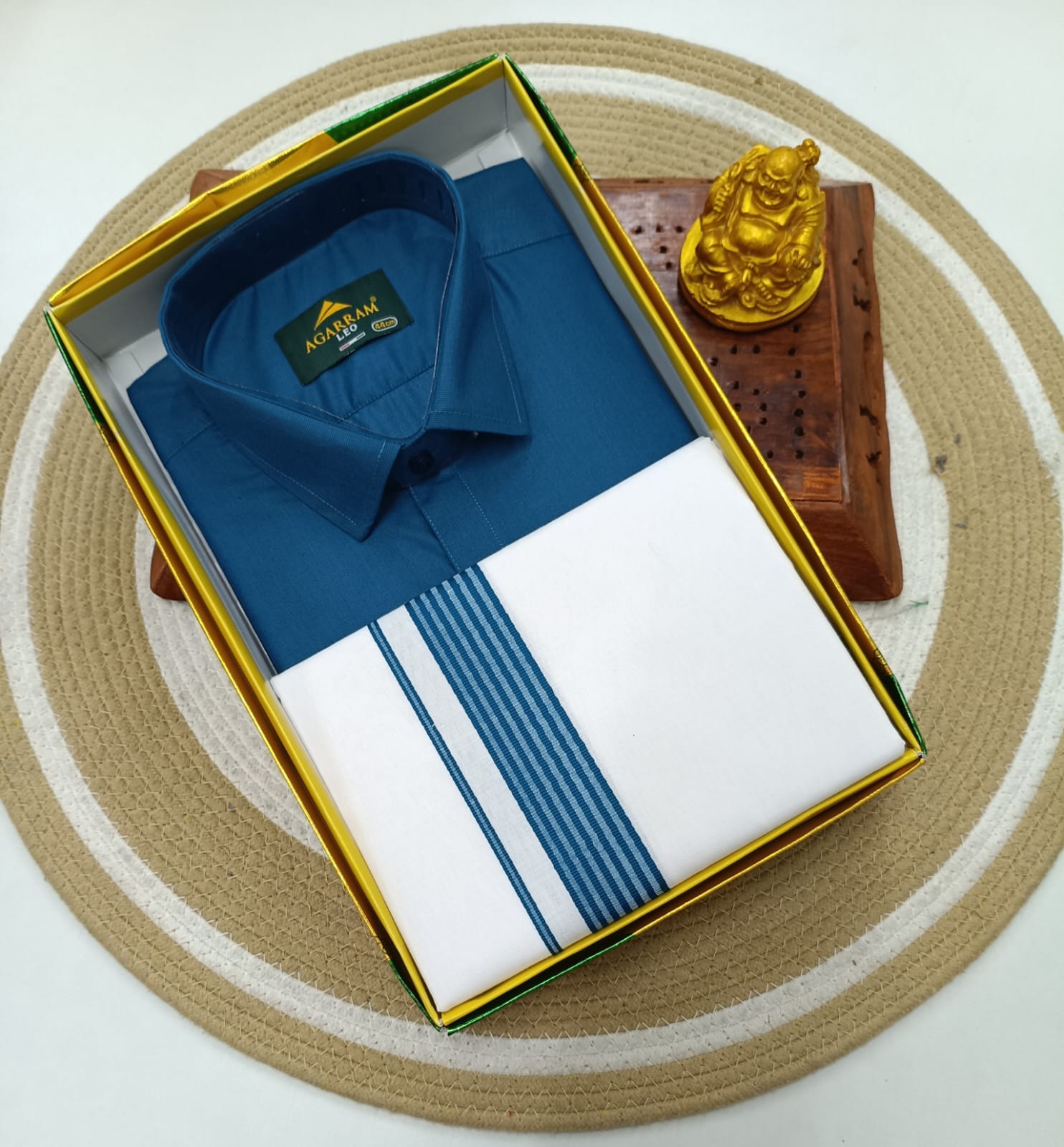 Classic Cotton Dhoti & Half Hand Shirt