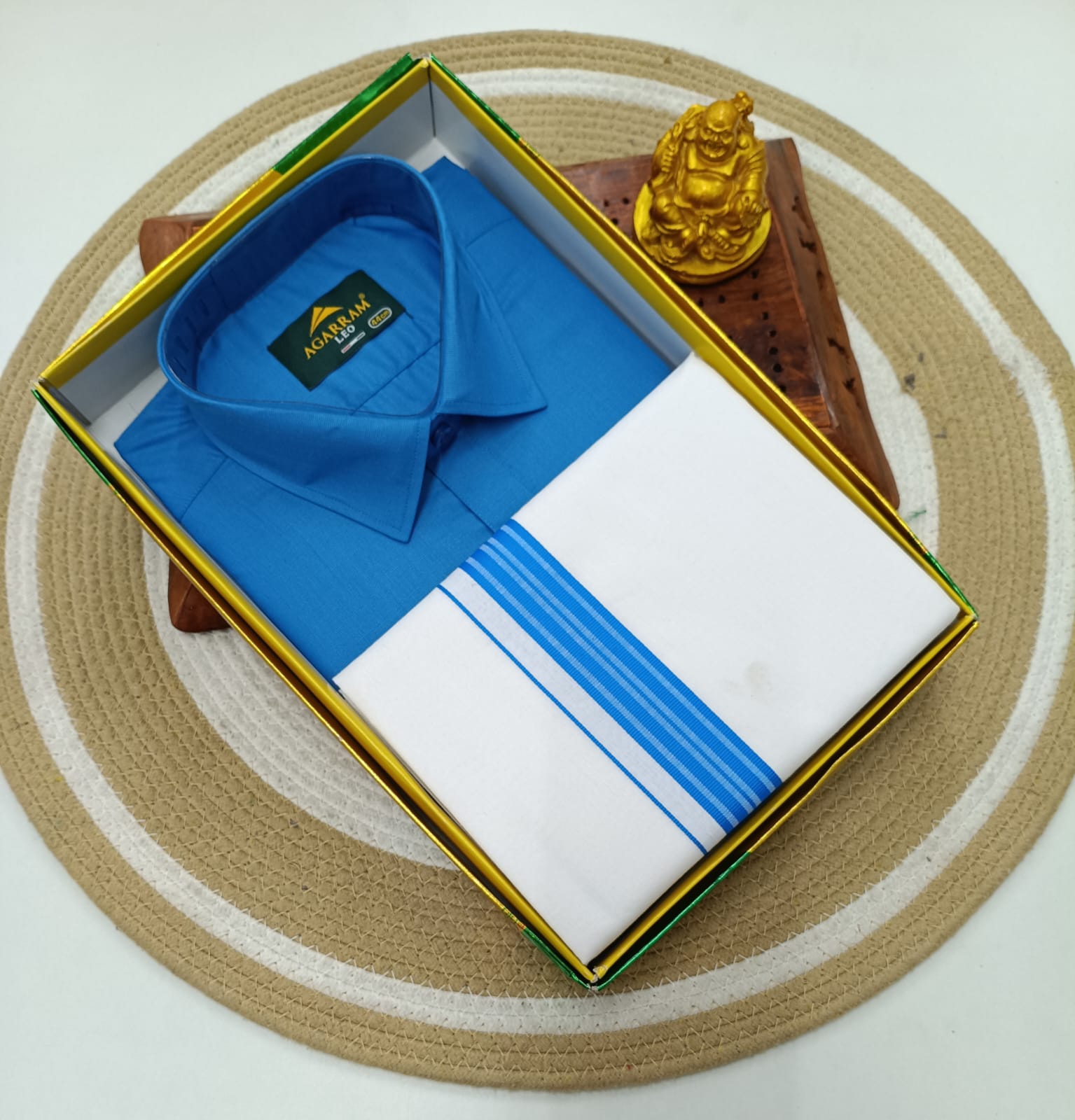 Classic Cotton Dhoti & Half Hand Shirt