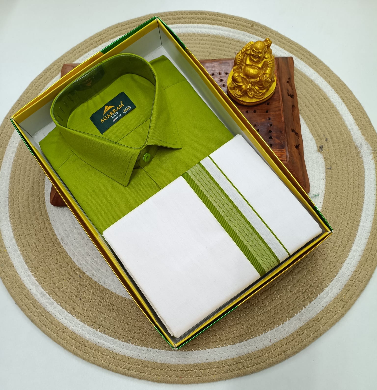 Classic Cotton Dhoti & Half Hand Shirt
