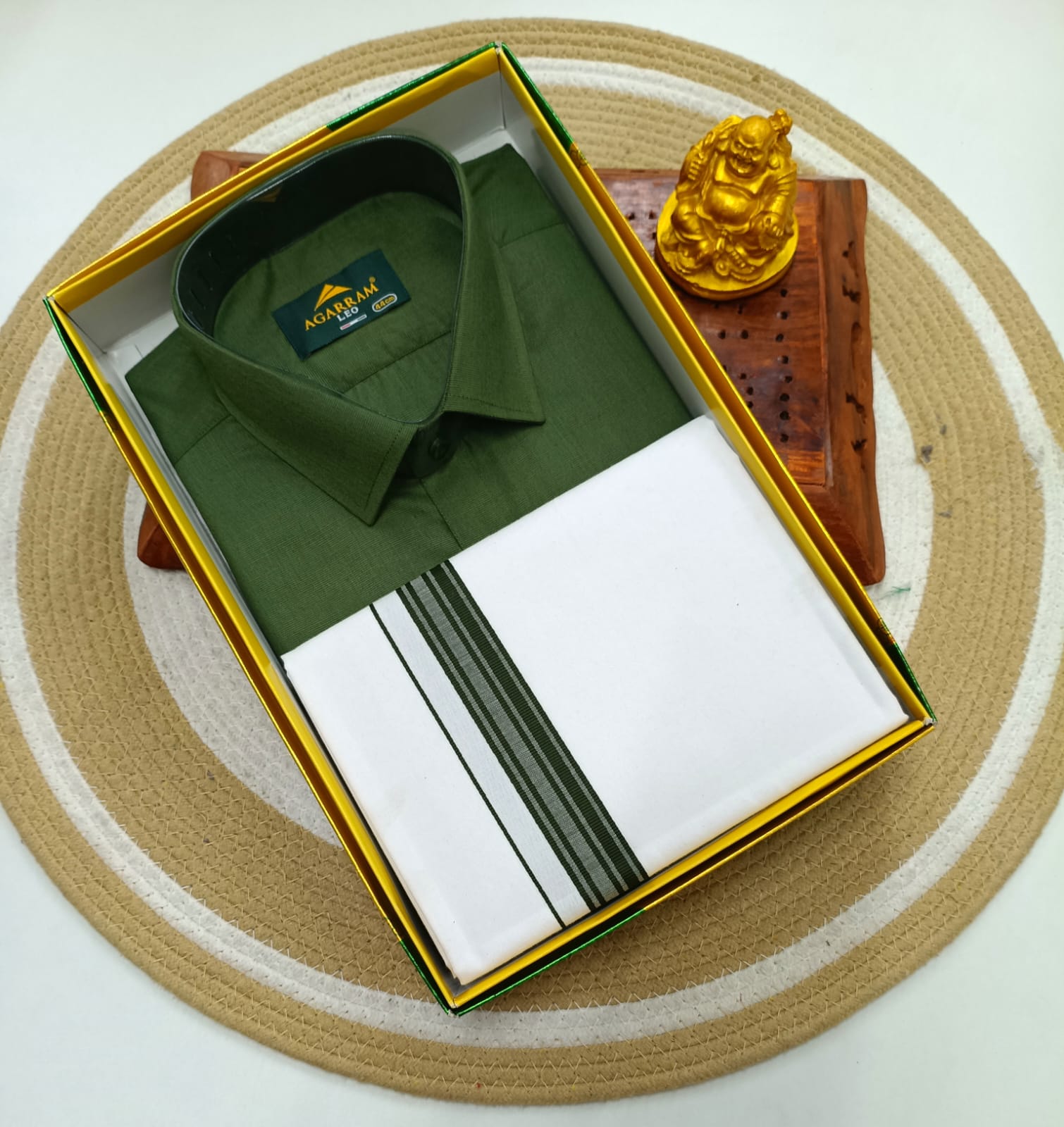 Classic Cotton Dhoti & Half Hand Shirt