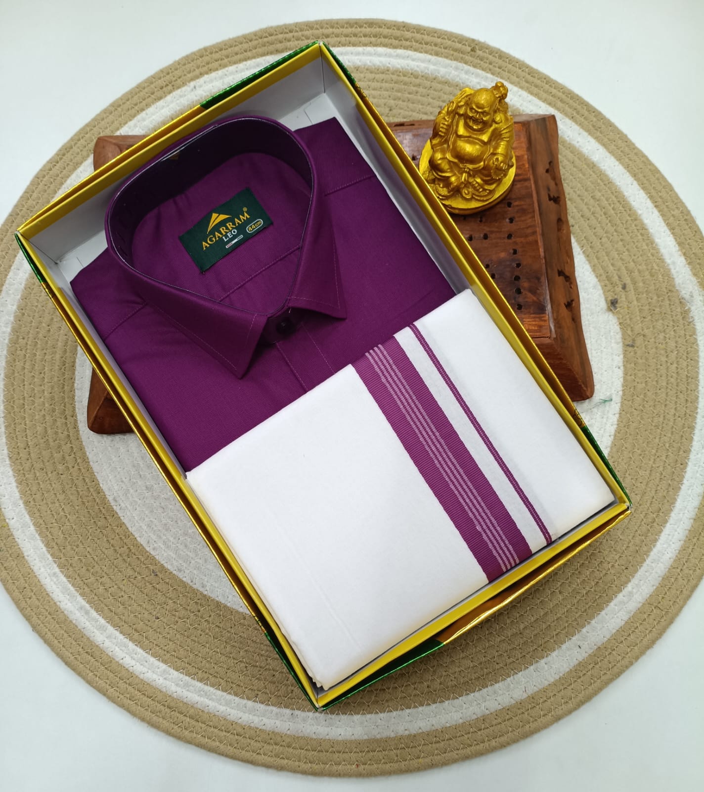Classic Cotton Dhoti & Half Hand Shirt