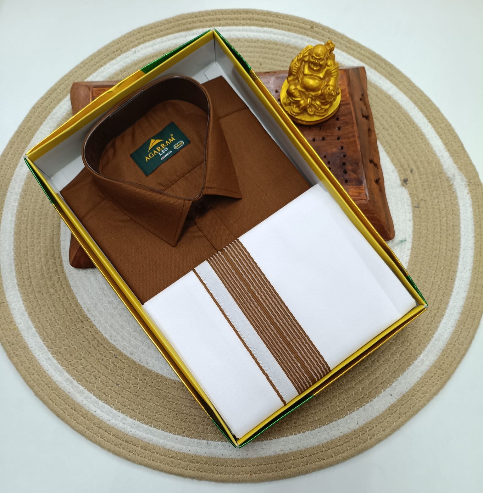 Classic Cotton Dhoti & Half Hand Shirt