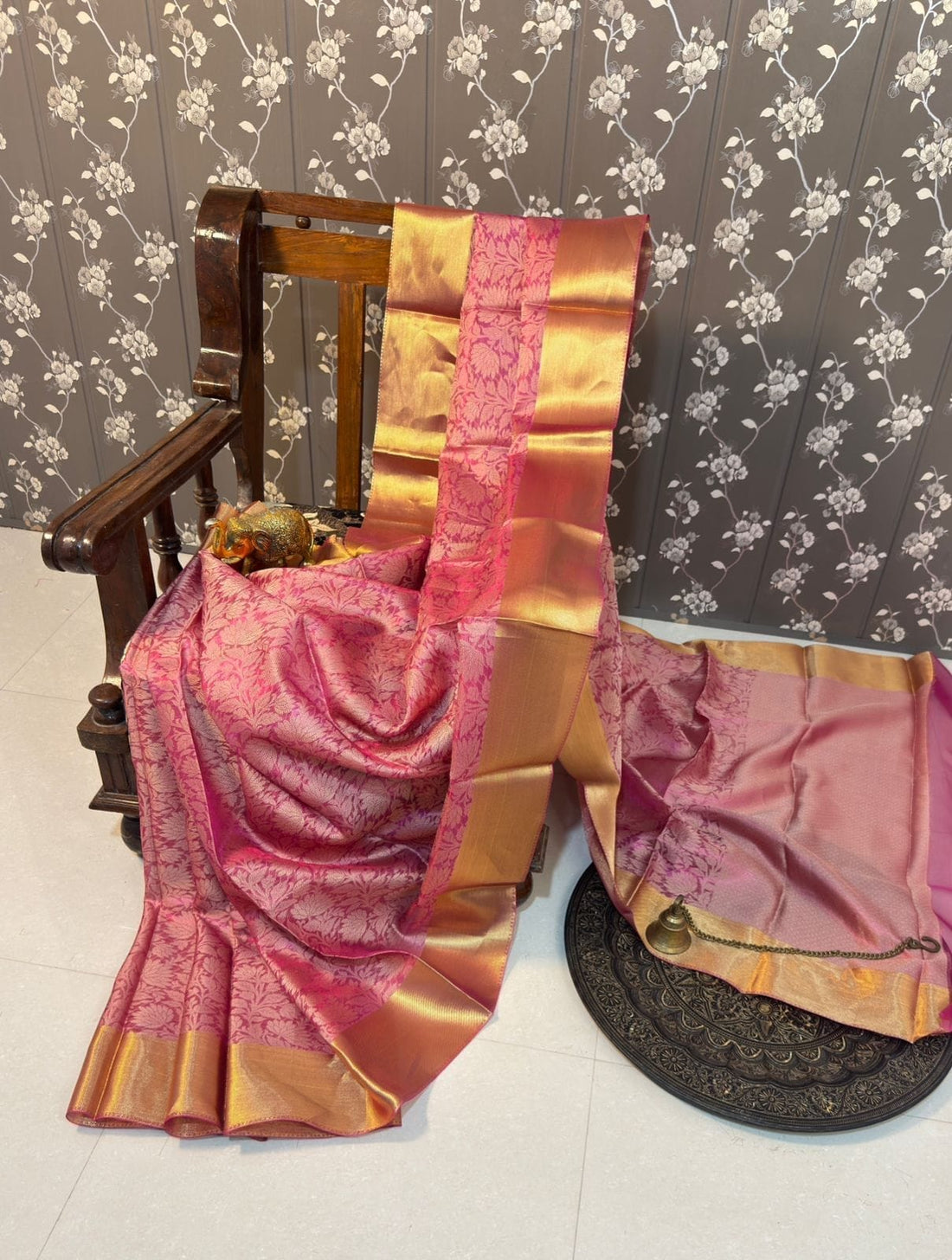 PINK NITA AMBANI BANARASI SILK SAREE