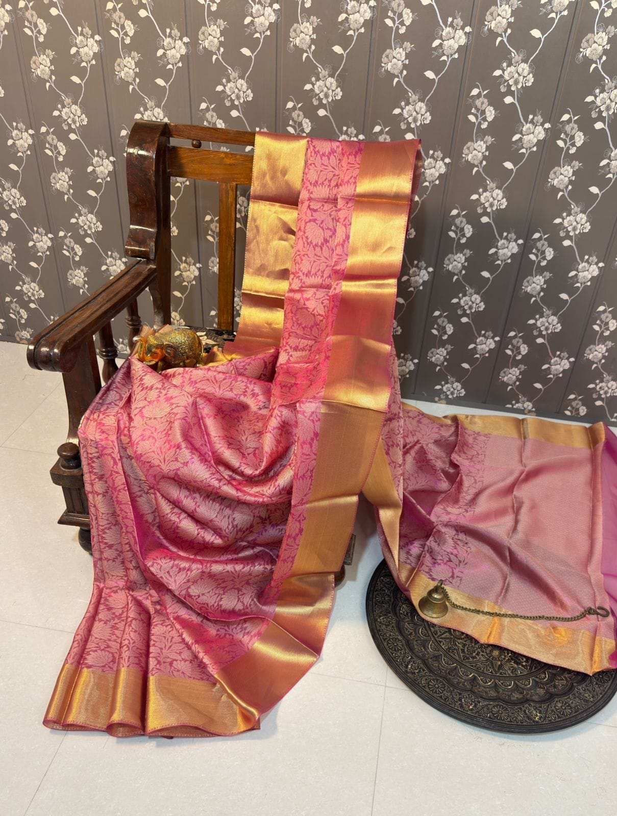 PINK NITA AMBANI BANARASI SILK SAREE