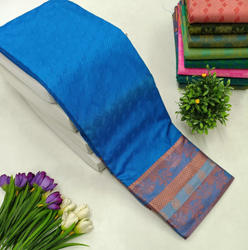 Anvika 2D Emboss Soft Silk Saree