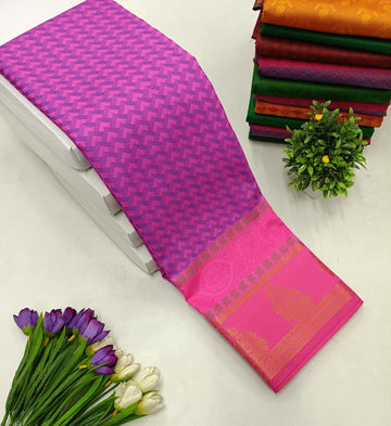 Anvika 2D Emboss Soft Silk Saree