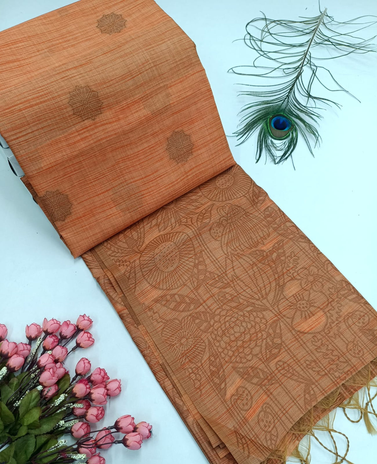Premium Slub Jute Cotton Saree