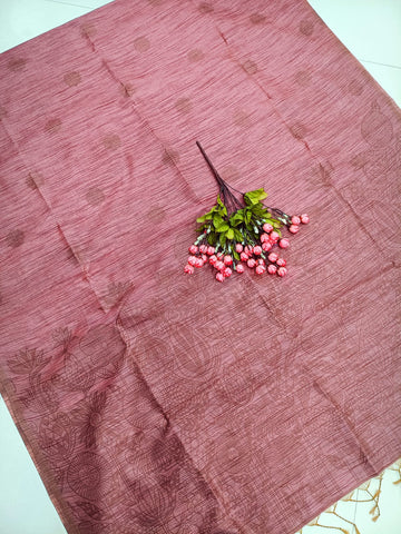 Premium Slub Jute Cotton Saree