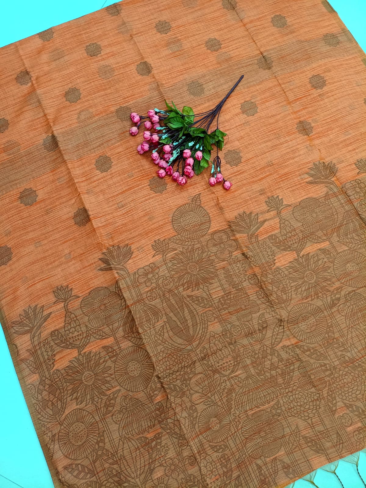 Premium Slub Jute Cotton Saree