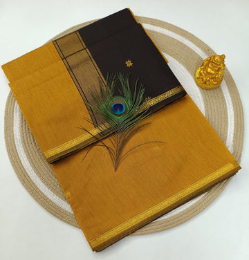 MUSTRAD Maheswari Silk Cotton Saree