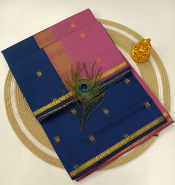 R BLUE Maheswari Silk Cotton Saree