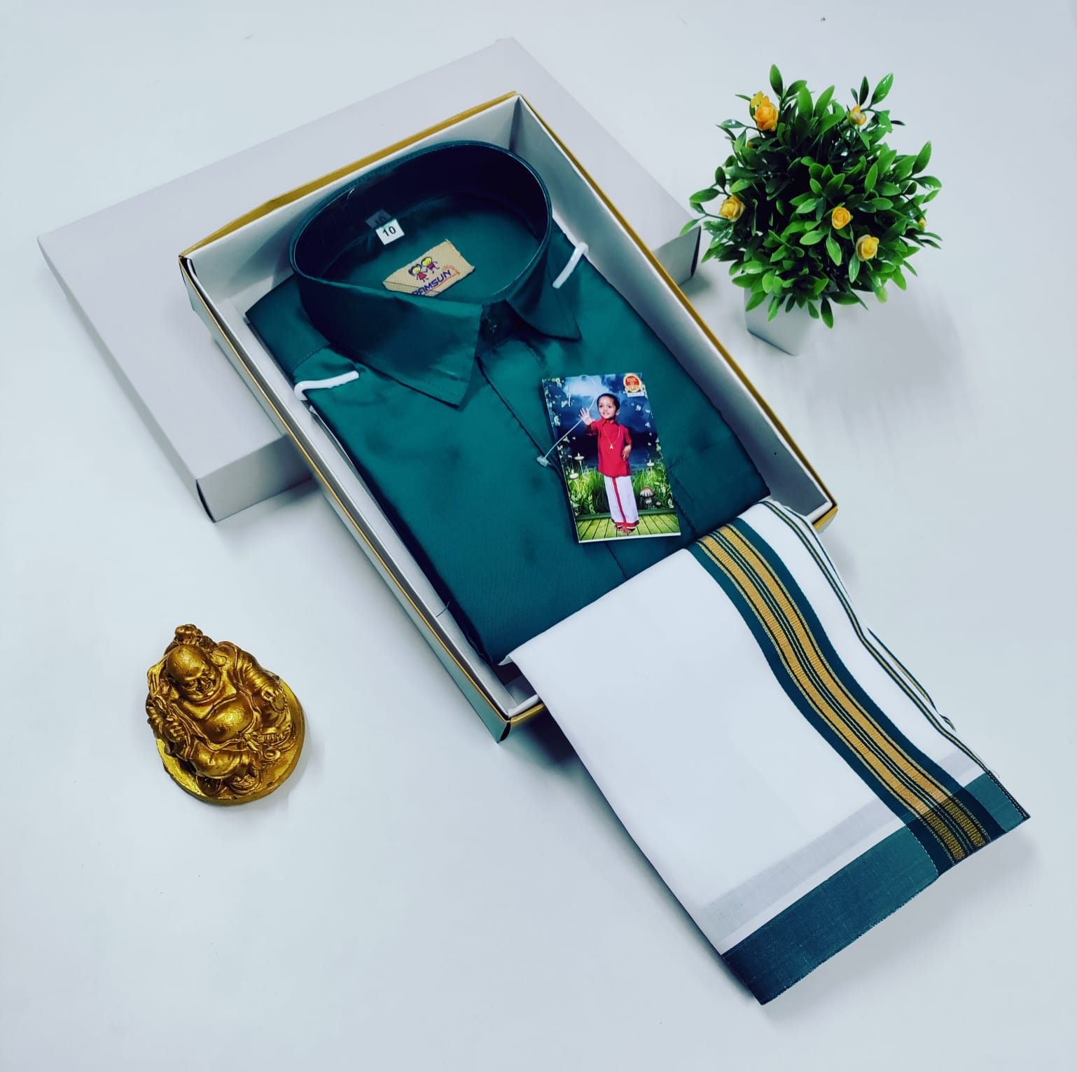 Boys Silk Dhoti Set – Welgrow Half Hand