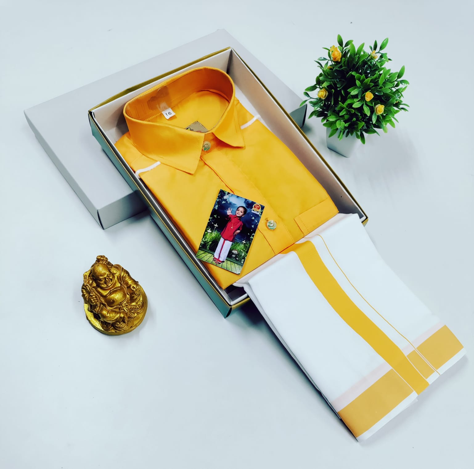 Boys Silk Dhoti Set – Welgrow Half Hand