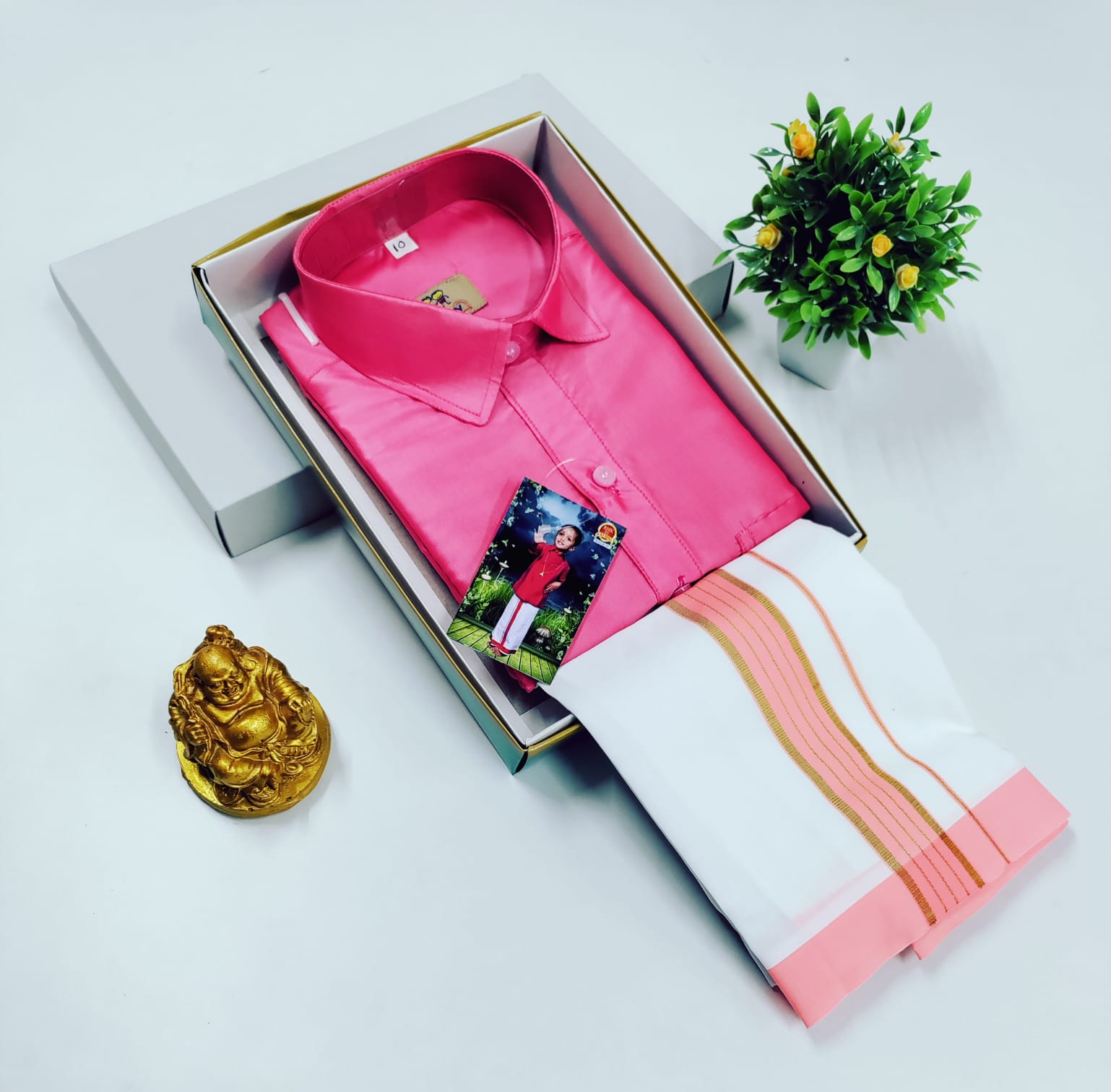 Boys Silk Dhoti Set – Welgrow Half Hand