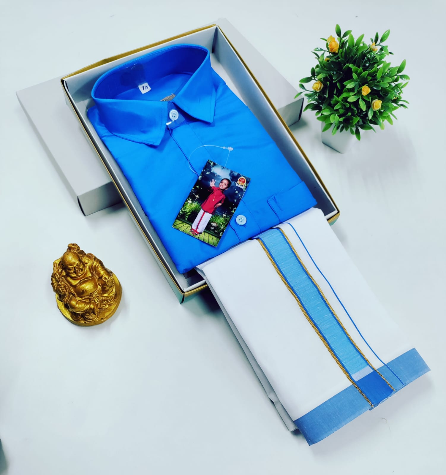 Boys Silk Dhoti Set – Welgrow Half Hand