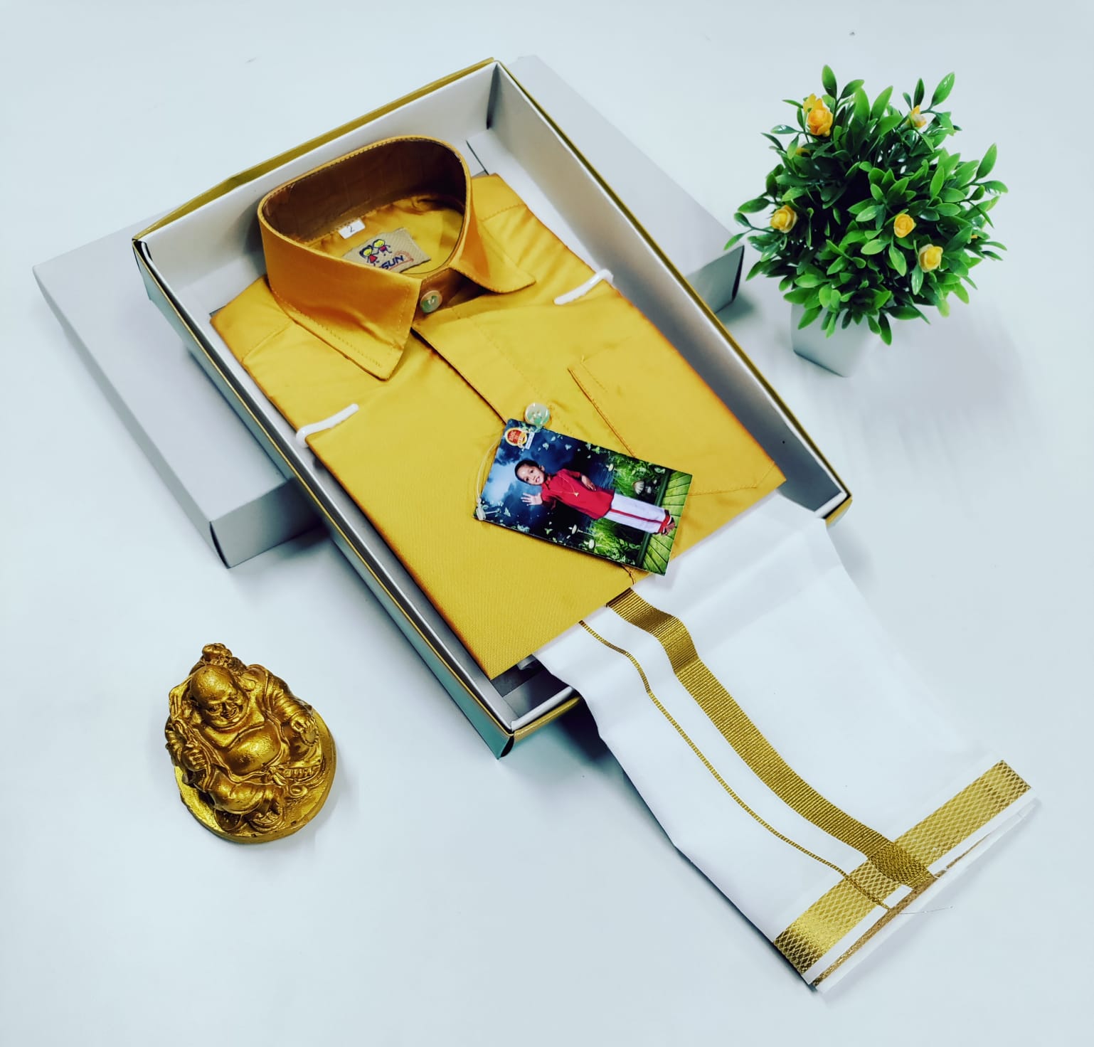 Boys Silk Dhoti Set – Welgrow Half Hand