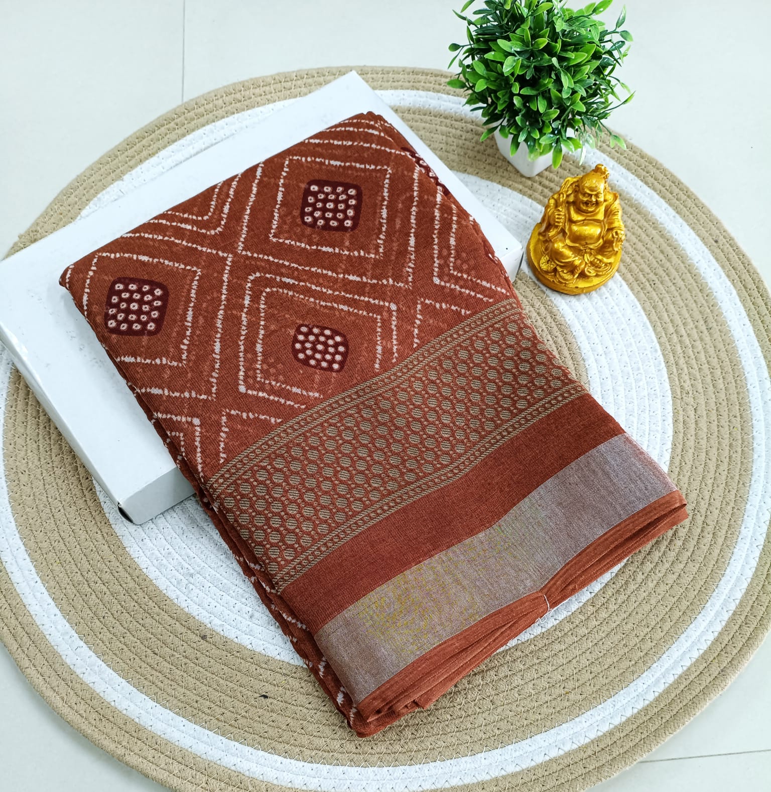 Premium Linen Cotton Saree