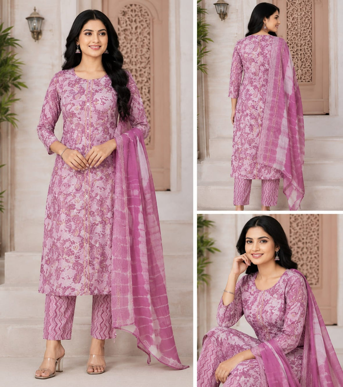 Premium Soft Cotton 3 Piece Chudi Set
