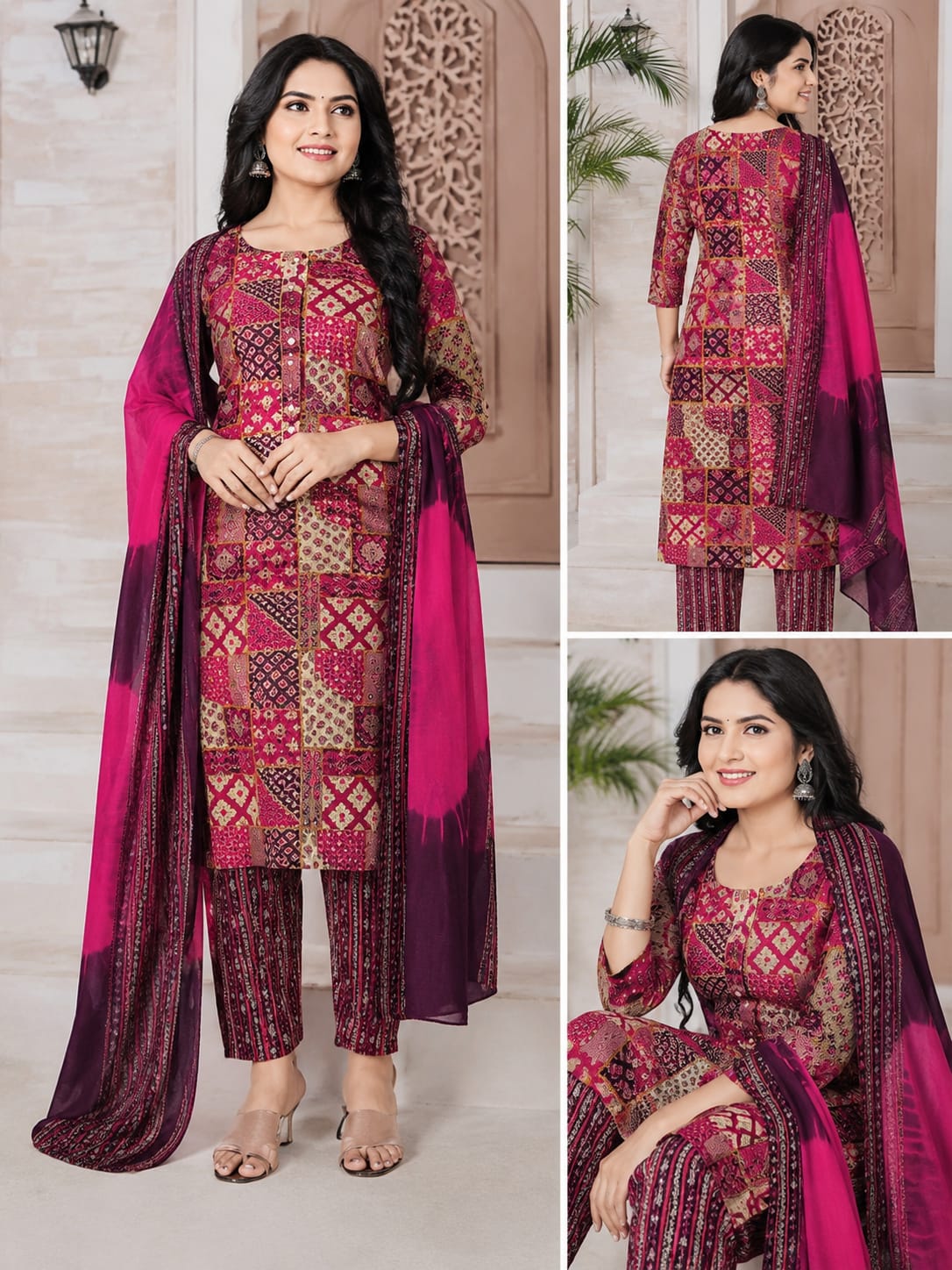 Premium Soft Cotton 3 Piece Chudi Set