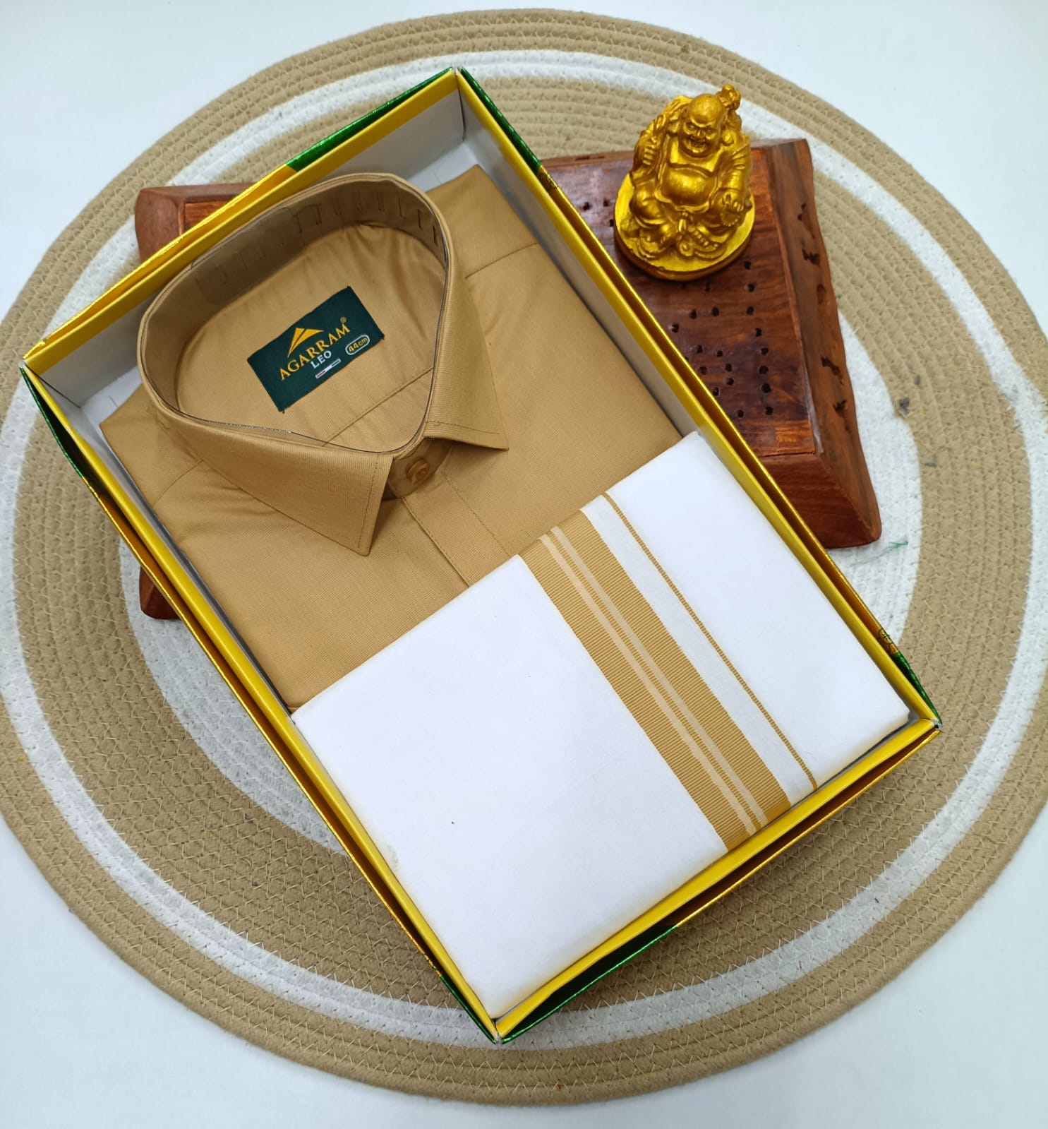 Classic Cotton Dhoti & Half Hand Shirt