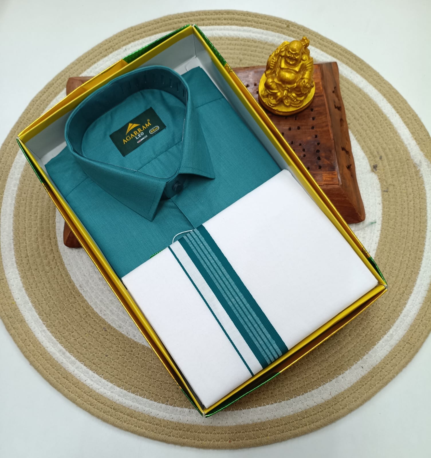 Classic Cotton Dhoti & Half Hand Shirt