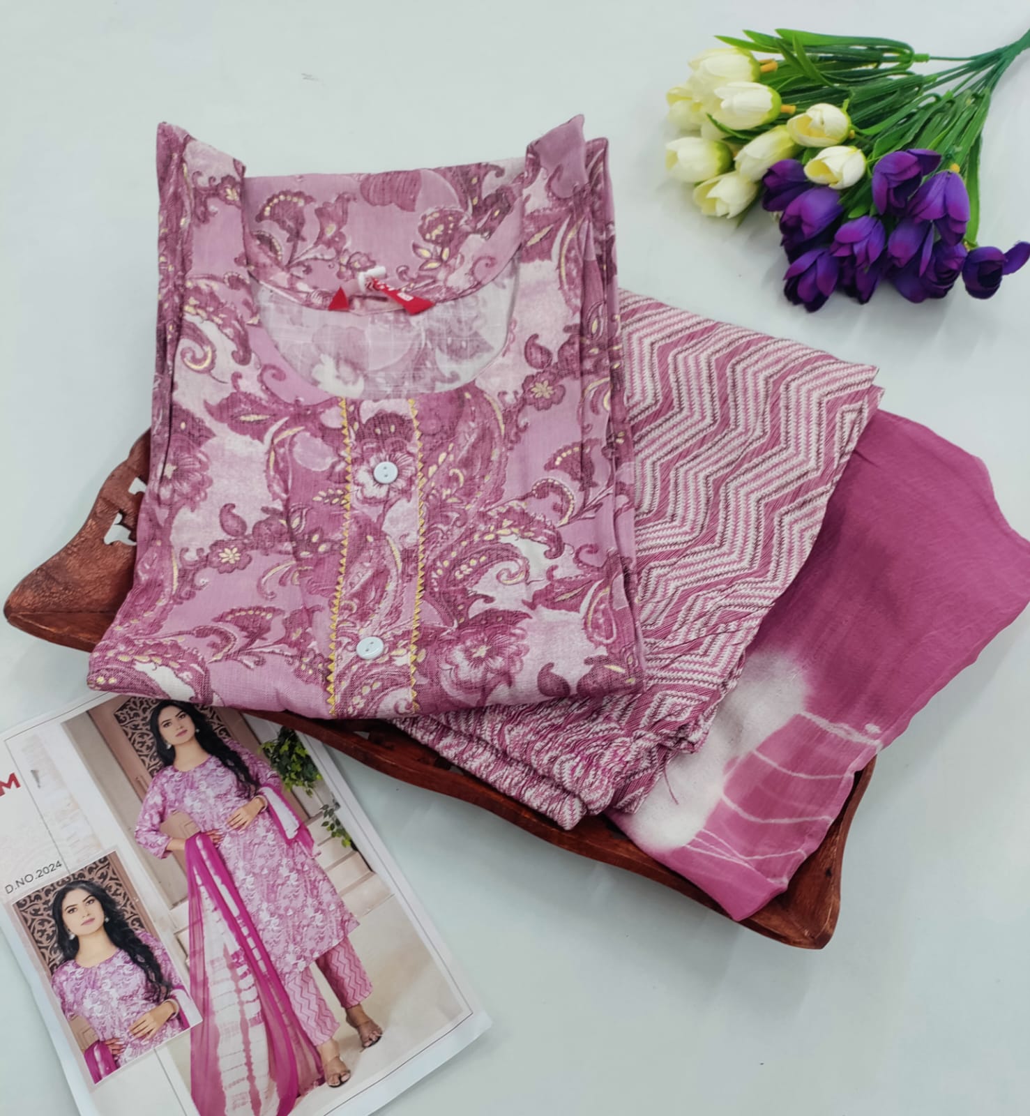 Premium Soft Cotton 3 Piece Chudi Set
