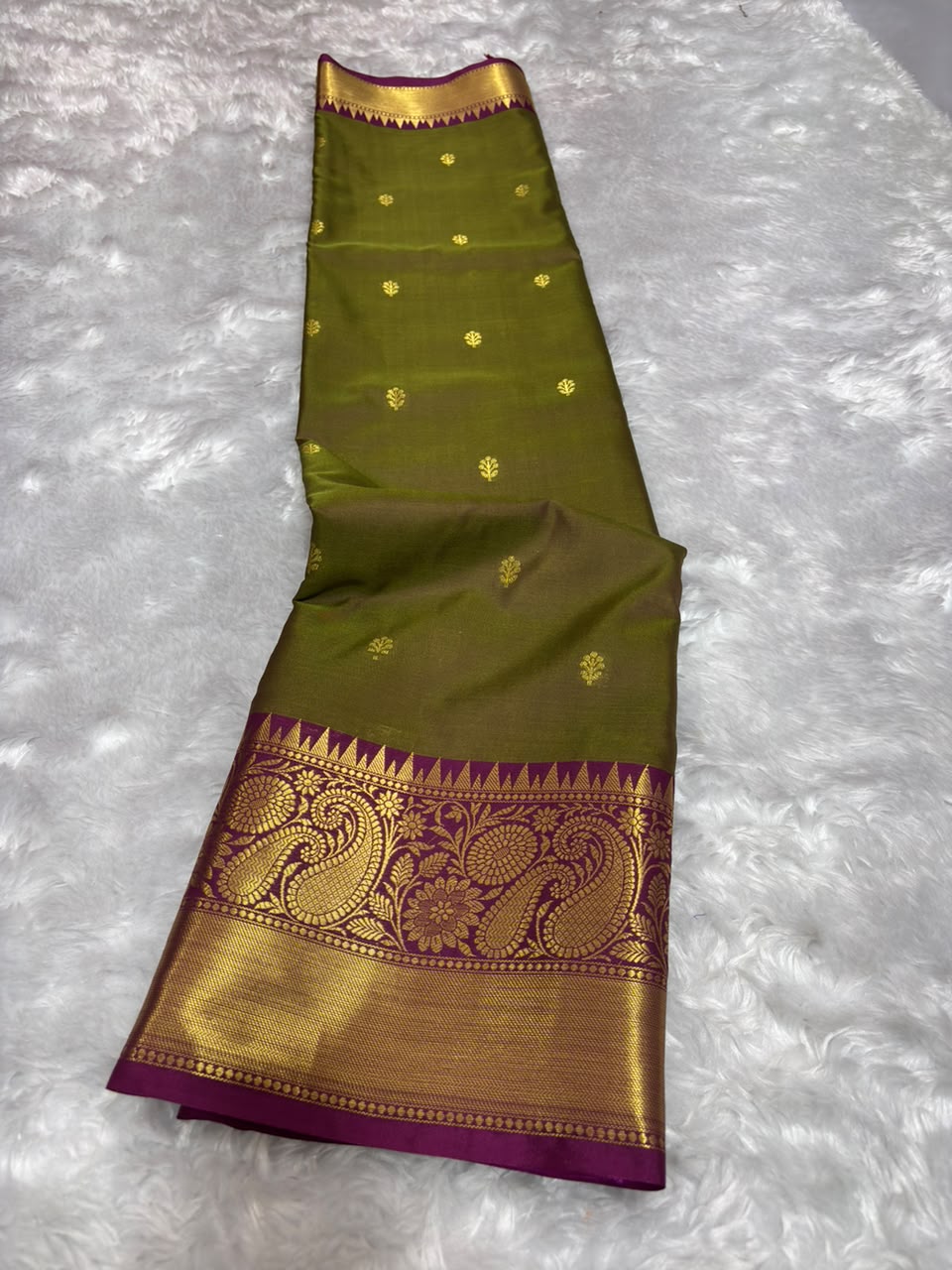 DUAL COLOUR  SEMI KATTAN SILK SAREES